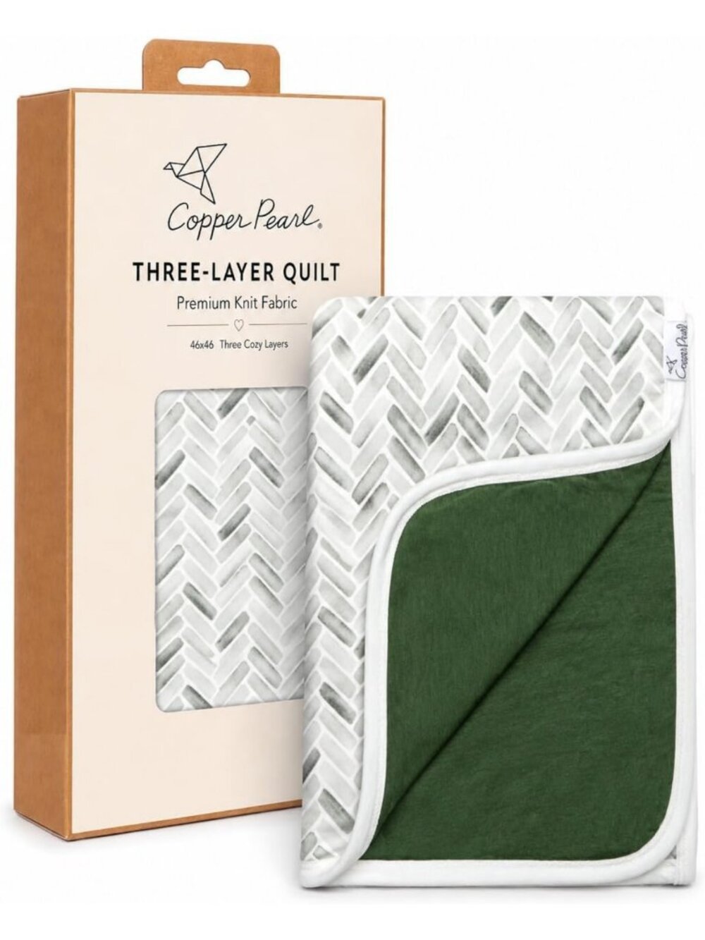 Cozy 3-Layer Baby Blanket | Soft Toddler Quilt for Boys & Girls | Breathable